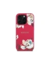 Buy Guess Grained Printed Flower Pattern MagSafe Apple iPhone 16 Pro fuchsia - GUE4424 - {ean13} - Home Screen Store Europe