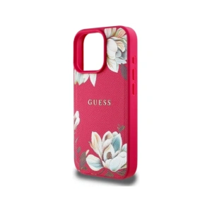 Kup Etui Guess Grained Printed Flower Pattern MagSafe do Apple iPhone 16 Pro fuksja - GUE4424 - {ean13} - Sklep Home Screen