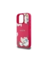 Buy Guess Grained Printed Flower Pattern MagSafe Apple iPhone 16 Pro fuchsia - GUE4424 - {ean13} - Home Screen Store Europe