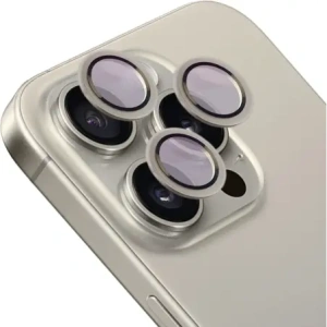 Kup Szkło na aparat z aplikatorem Bizon Glass Snap Lens do iPhone 15 Pro / 15 Pro Max beżowa ramka - BIZ8700 - {ean13} - Sklep Home Screen