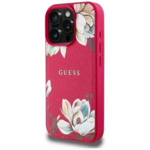 Kup Guess Gemustertes Blumenmuster MagSafe Apple iPhone 16 Pro Max fuchsia - GUE4426 - {ean13} - Sklep Home Screen