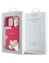 Kup Etui Guess Grained Printed Flower Pattern MagSafe do Apple iPhone 16 Pro Max fuksja - GUE4426 - {ean13} - Sklep Home Screen