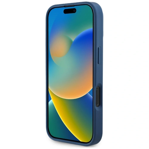 Kup Guess Geprägtes Blumenmuster MagSafe Apple iPhone 16 Pro blau - GUE4429 - {ean13} - Sklep Home Screen