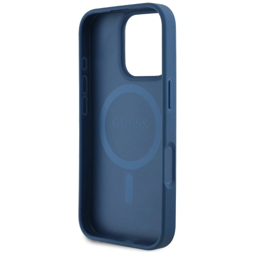 Kup Guess Geprägtes Blumenmuster MagSafe Apple iPhone 16 Pro blau - GUE4429 - {ean13} - Sklep Home Screen