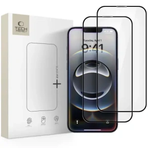 Kup Tech-Protect Glass Fit+ Apple iPhone 13 / 13 Pro / 14 / 16e Černá [2 PACK] - THP3931 - {ean13} - Sklep Home Screen