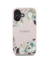 Kup Guess Grained Printed Flower Pattern MagSafe Apple iPhone 16 růžová - GUE4431 - {ean13} - Sklep Home Screen