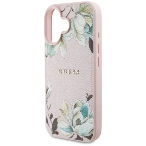 Kup Guess Model cu Flori Tipărite Granulate MagSafe Apple iPhone 16 roz - GUE4431 - {ean13} - Sklep Home Screen