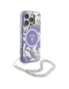 Kup Etui Guess Palm Trees Triangle Pearl Strap MagSafe do Apple iPhone 16 Pro fioletowy - GUE4436 - {ean13} - Sklep Home Screen