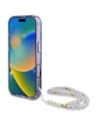 Kup Etui Guess Palm Trees Triangle Pearl Strap MagSafe do Apple iPhone 16 Pro fioletowy - GUE4436 - {ean13} - Sklep Home Screen