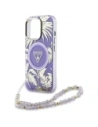 Kup Guess Palm Trees Triangle Pearl Strap MagSafe Apple iPhone 16 Pro violet - GUE4436 - {ean13} - Sklep Home Screen