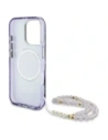 Kup Guess Palm Trees Triangle Pearl Strap MagSafe Apple iPhone 16 Pro violet - GUE4436 - {ean13} - Sklep Home Screen