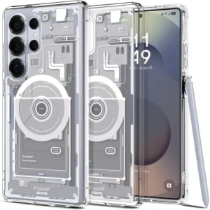 Buy Spigen Ultra Hybrid Mag MagSafe Samsung Galaxy S25 Ultra Zero One White - SPN16695 - {ean13} - Home Screen Store Europe