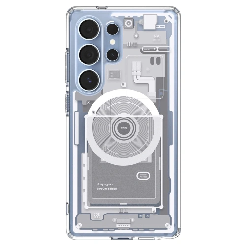 Kup Spigen Ultra Hybrid Mag MagSafe Samsung Galaxy S25 Ultra Zero One Weiß - SPN16695 - {ean13} - Sklep Home Screen