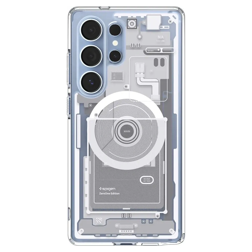 Etui Spigen Ultra Hybrid Mag MagSafe Samsung Galaxy S25 Ultra Zero One White