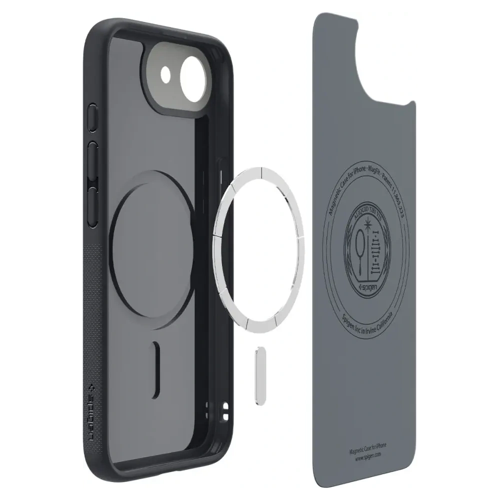 Etui Spigen Nano Pop Mag MagSafe Apple iPhone 16e Black Sesame