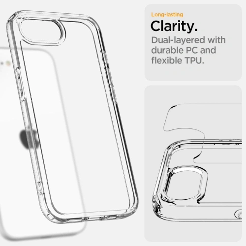 Kup Etui Spigen Ultra Hybrid Apple iPhone 16e Crystal Clear - SPN16698 - {ean13} - Sklep Home Screen