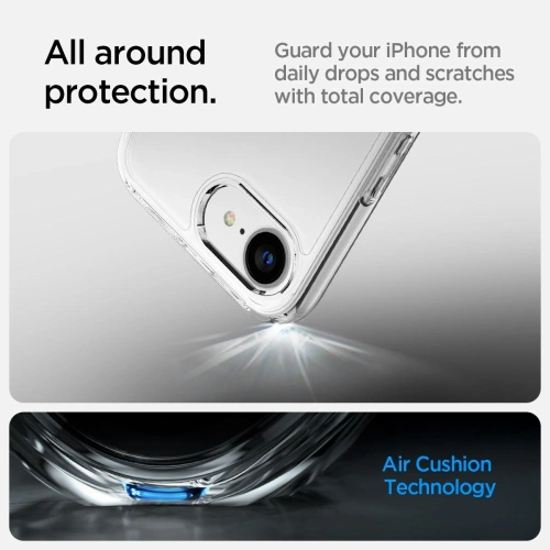 Kup Etui Spigen Ultra Hybrid Apple iPhone 16e Crystal Clear - SPN16698 - {ean13} - Sklep Home Screen