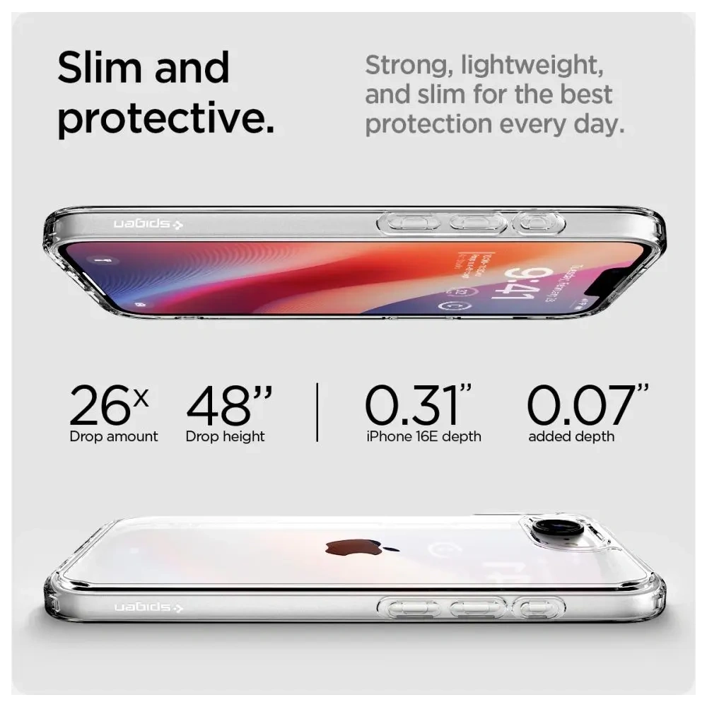 Etui Spigen Ultra Hybrid Apple iPhone 16e Crystal Clear