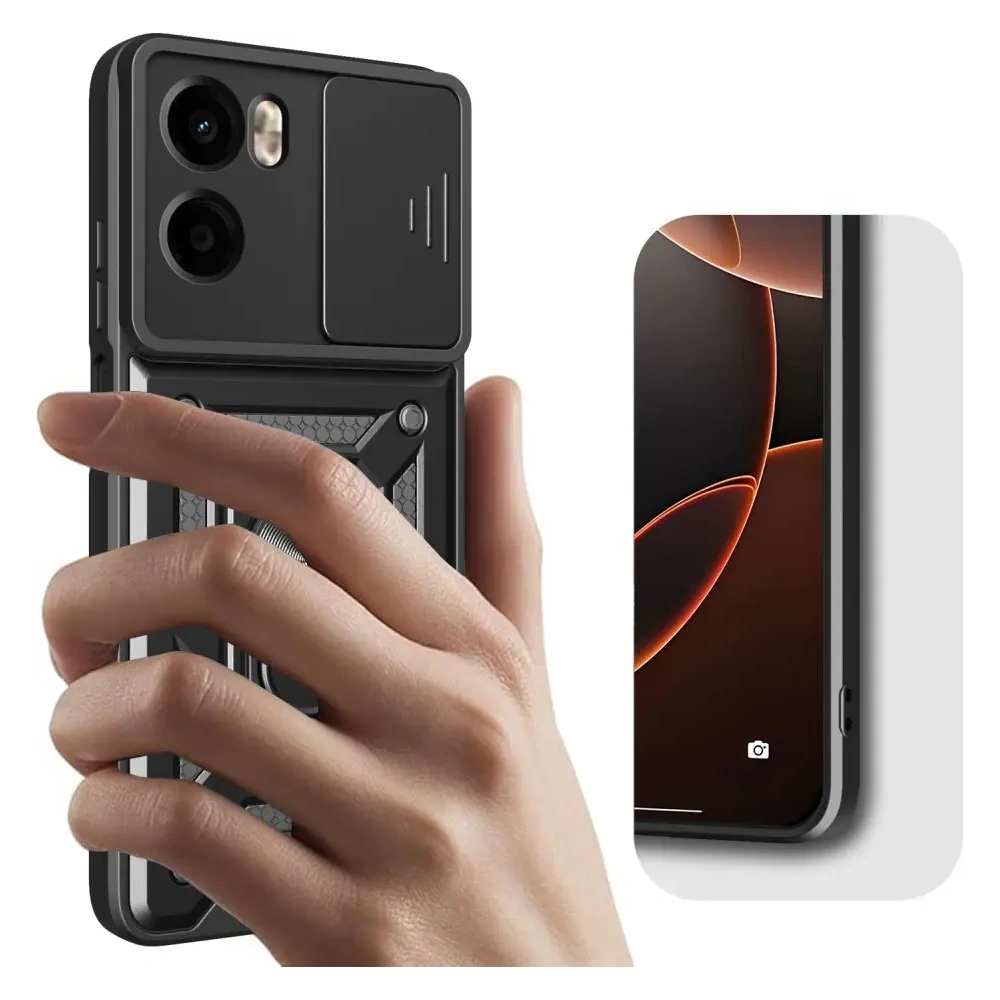 Etui Tech-protect Camshield Pro Motorola Moto G05 / E15 Black