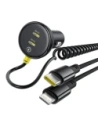 Buy Baseus 60W 2xUSB-C car charger + built-in USB-C, Lightning cable (Black) - BSU8934 - {ean13} - Home Screen Store Europe
