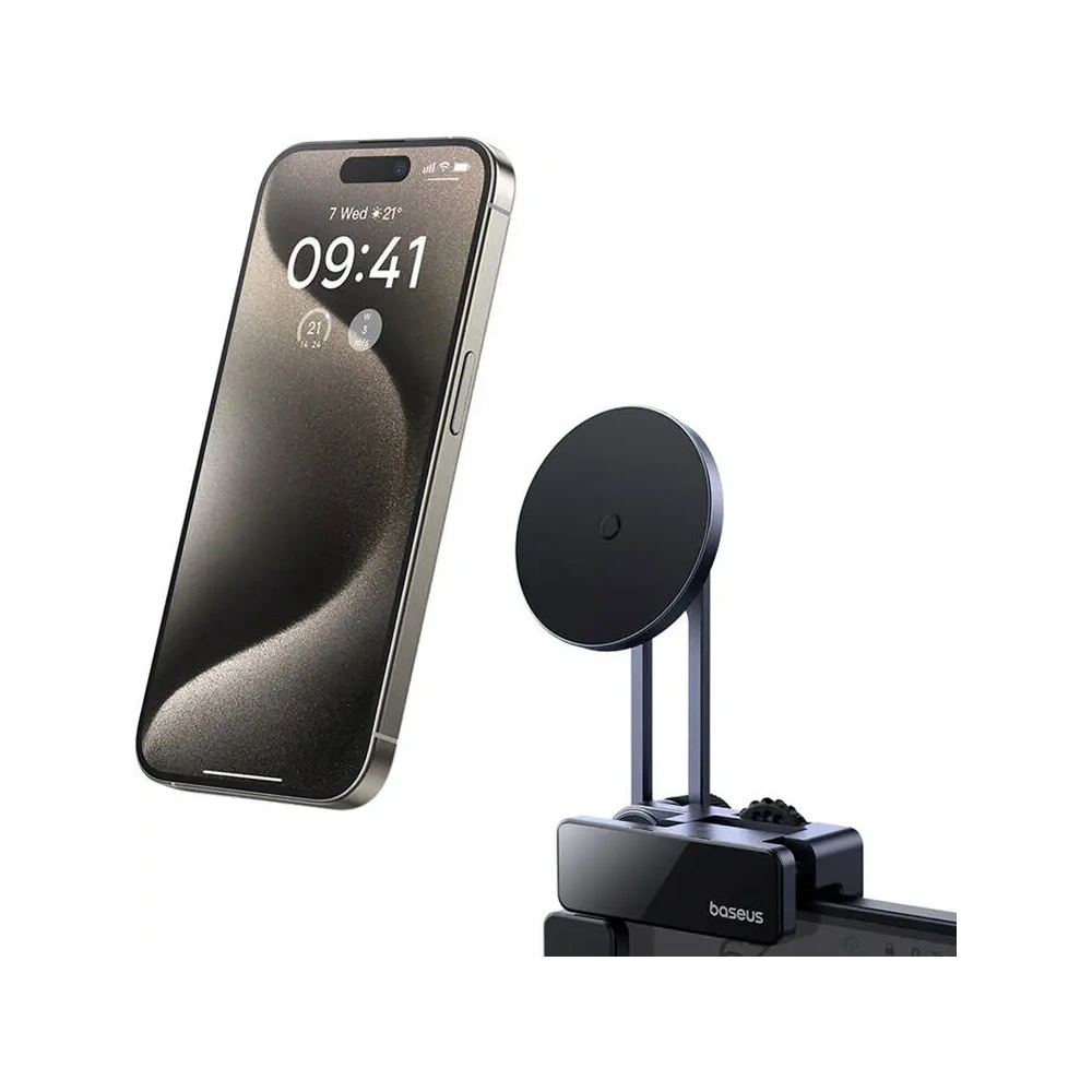 Uchwyt samochodowy do ekranu Baseus MaxView MagSafe (szary)