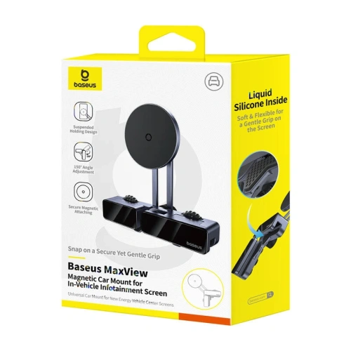Kup Baseus Suport pentru ecran auto MaxView MagSafe (gri) - BSU8935 - {ean13} - Sklep Home Screen