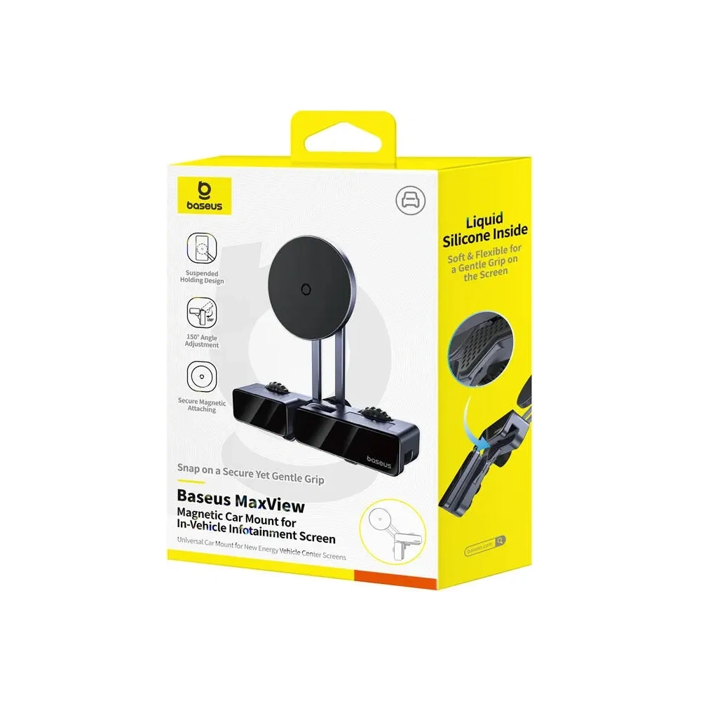 Uchwyt samochodowy do ekranu Baseus MaxView MagSafe (szary)