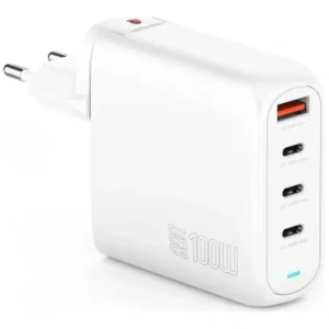 Kup 4smarts Flex Pro 100W 3xUSB-C, 1xUSB-A Reiseausgabe weißer Wandladegerät - 4SMR71 - {ean13} - Sklep Home Screen
