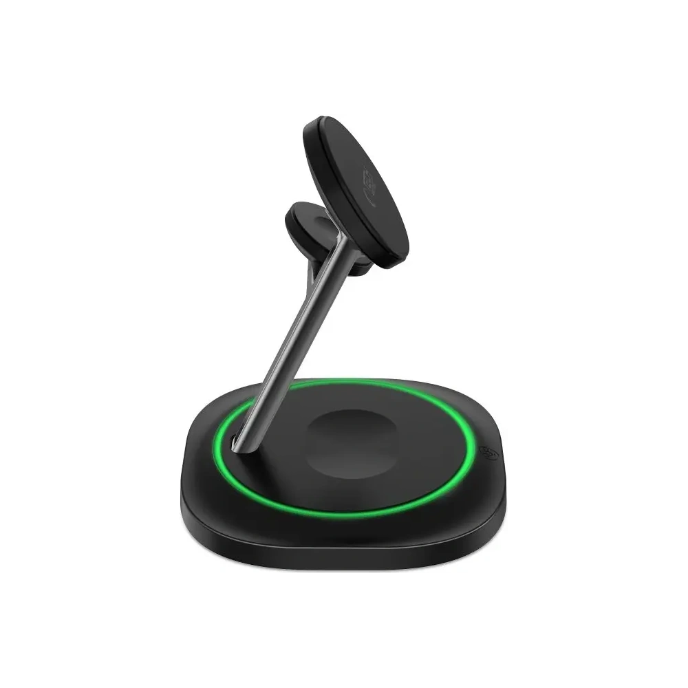 Ładowarka bezprzewodowa 3w1 Tech-Protect QI15W-A46 Magnetic MagSafe Wireless Charger Black