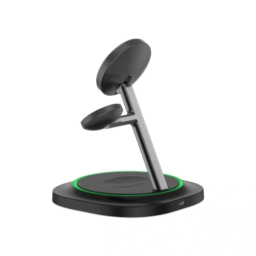 Kup Ładowarka bezprzewodowa 3w1 Tech-Protect QI15W-A46 Magnetic MagSafe Wireless Charger Black - THP3941 - {ean13} - Sklep Home Screen
