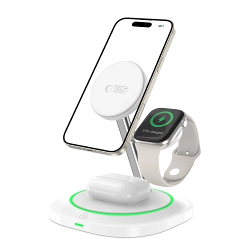 Kup Tech-Protect QI15W-A46 Magnetic Încărcător Wireless MagSafe Alb - THP3942 - {ean13} - Sklep Home Screen
