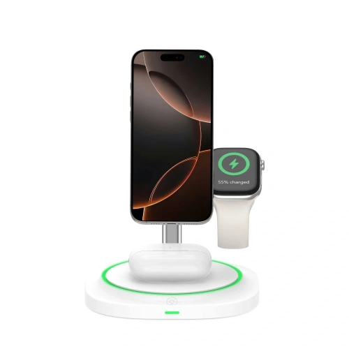 Buy Tech-Protect QI15W-A46 Magnetic MagSafe Wireless Charger White - THP3942 - {ean13} - Home Screen Store Europe