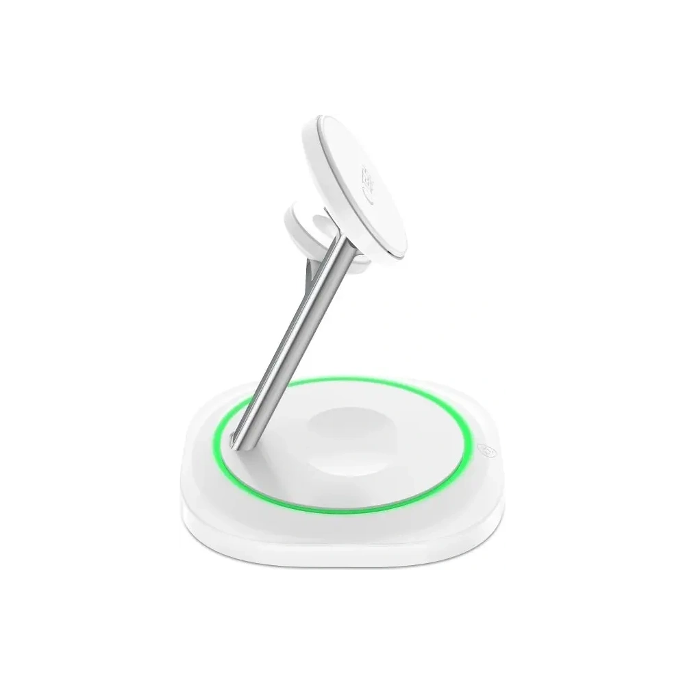 Ładowarka bezprzewodowa 3w1 Tech-Protect QI15W-A46 Magnetic MagSafe Wireless Charger White