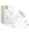Tech-Protect NC20W încărcător de rețea USB-C cu 1 port PD20W + cablu USB-C / USB-C alb