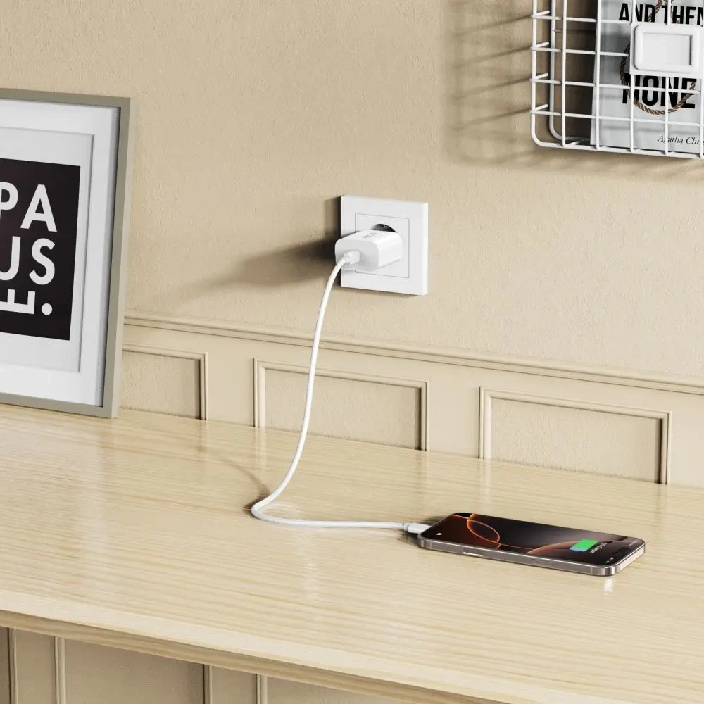Ładowarka sieciowa Tech-Protect NC20W 1-port USB-C Network Charger PD20W + USB-C / USB-C Cable White