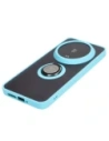 Kup [OUTLET] Etui mit Fingerhalter Bizon Case Hybrid Ring für Xiaomi 14 Ultra rauchig mit hellblauem Rahmen - OT-852 - {ean13} - Sklep Home Screen