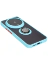 Kup [OUTLET] Etui mit Fingerhalter Bizon Case Hybrid Ring für Xiaomi 14 Ultra rauchig mit hellblauem Rahmen - OT-852 - {ean13} - Sklep Home Screen