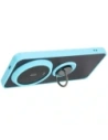 Kup [OUTLET] Etui mit Fingerhalter Bizon Case Hybrid Ring für Xiaomi 14 Ultra rauchig mit hellblauem Rahmen - OT-852 - {ean13} - Sklep Home Screen