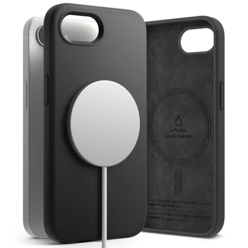 Kup Etui Ringke Silicone Magnetic MagSafe Apple iPhone 16e Black - RGK11770 - {ean13} - Sklep Home Screen