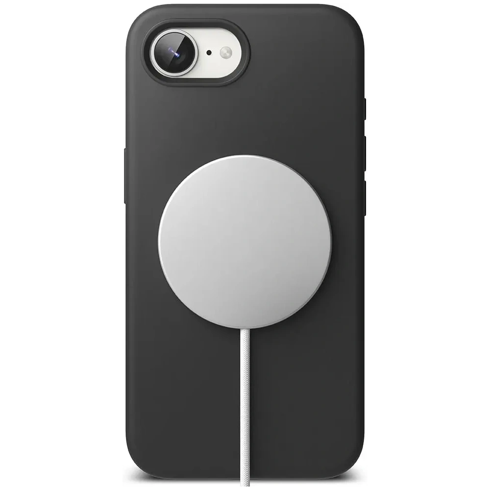 Etui Ringke Silicone Magnetic MagSafe Apple iPhone 16e Black