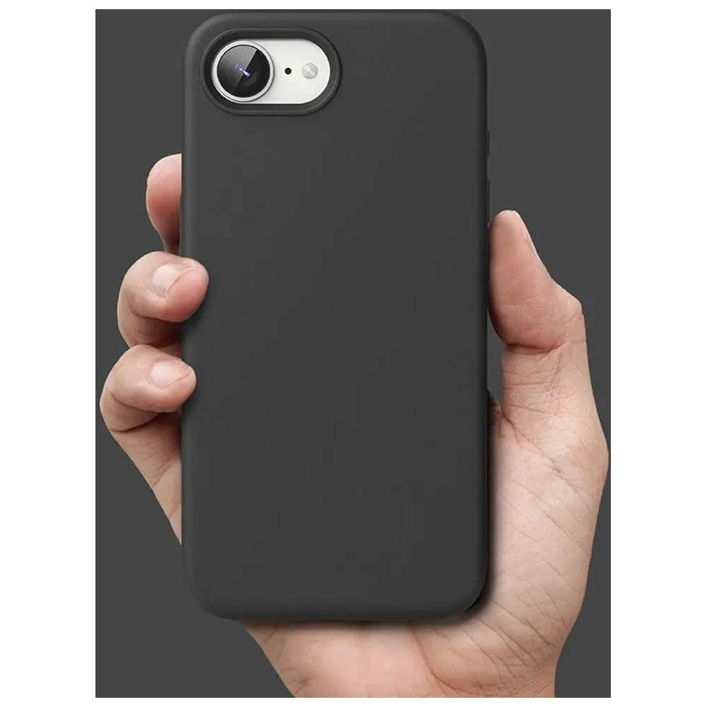 Etui Ringke Silicone Magnetic MagSafe Apple iPhone 16e Black