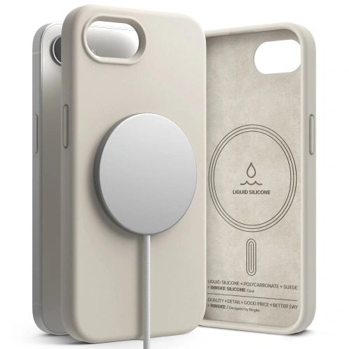 Kup Ringke Silicon Magnetic MagSafe Apple iPhone 16e Stone - RGK11771 - {ean13} - Sklep Home Screen