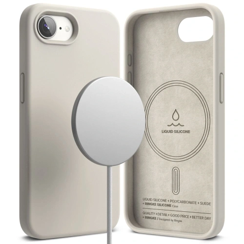 Kup Ringke Silicon Magnetic MagSafe Apple iPhone 16e Stone - RGK11771 - {ean13} - Sklep Home Screen