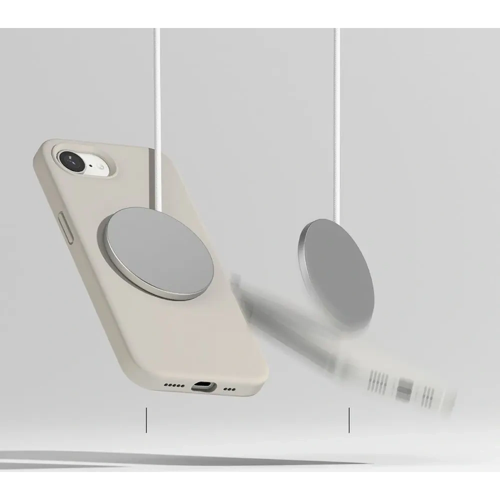 Etui Ringke Silicone Magnetic MagSafe Apple iPhone 16e Stone