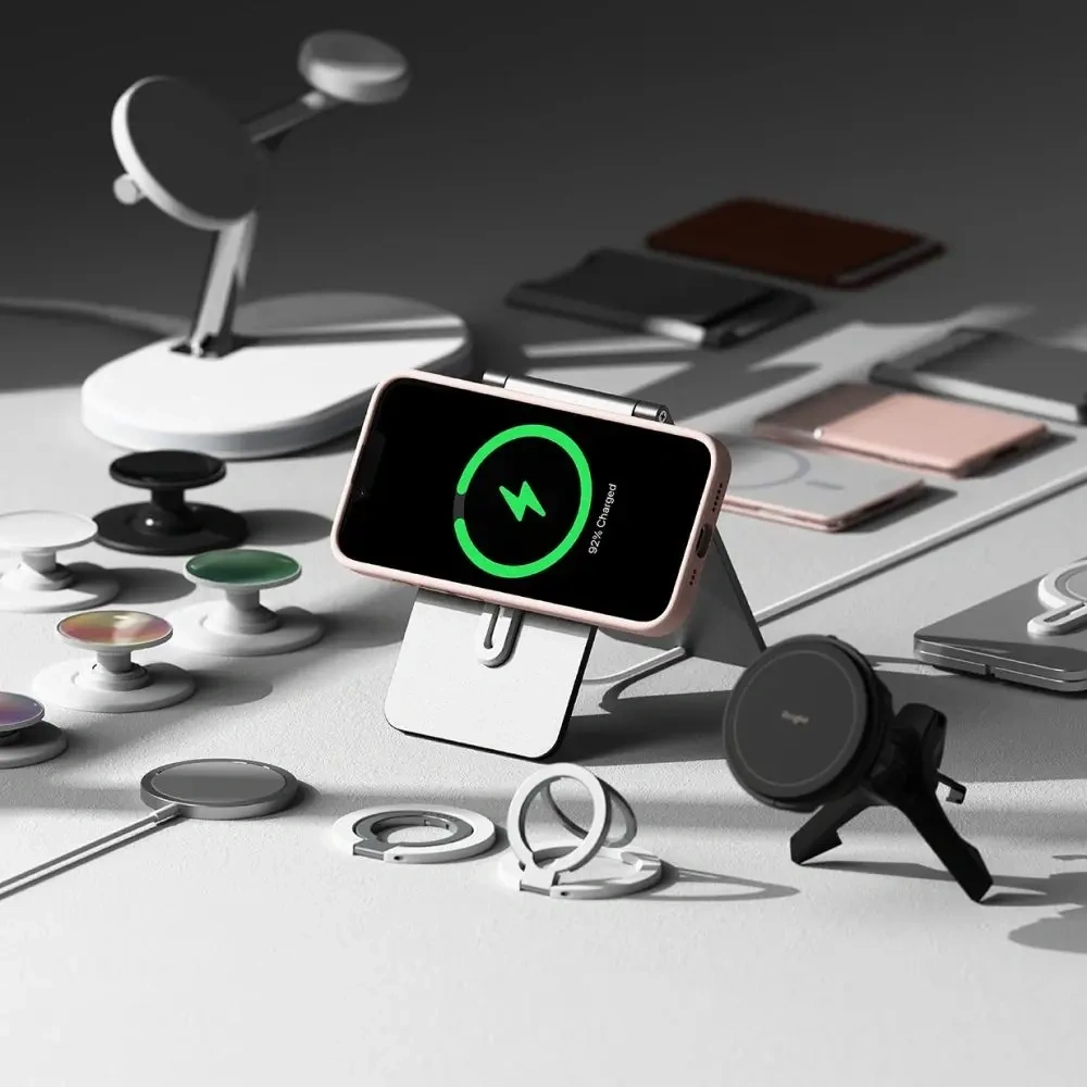 Etui Ringke Silicone Magnetic MagSafe Apple iPhone 16e Pink Sand