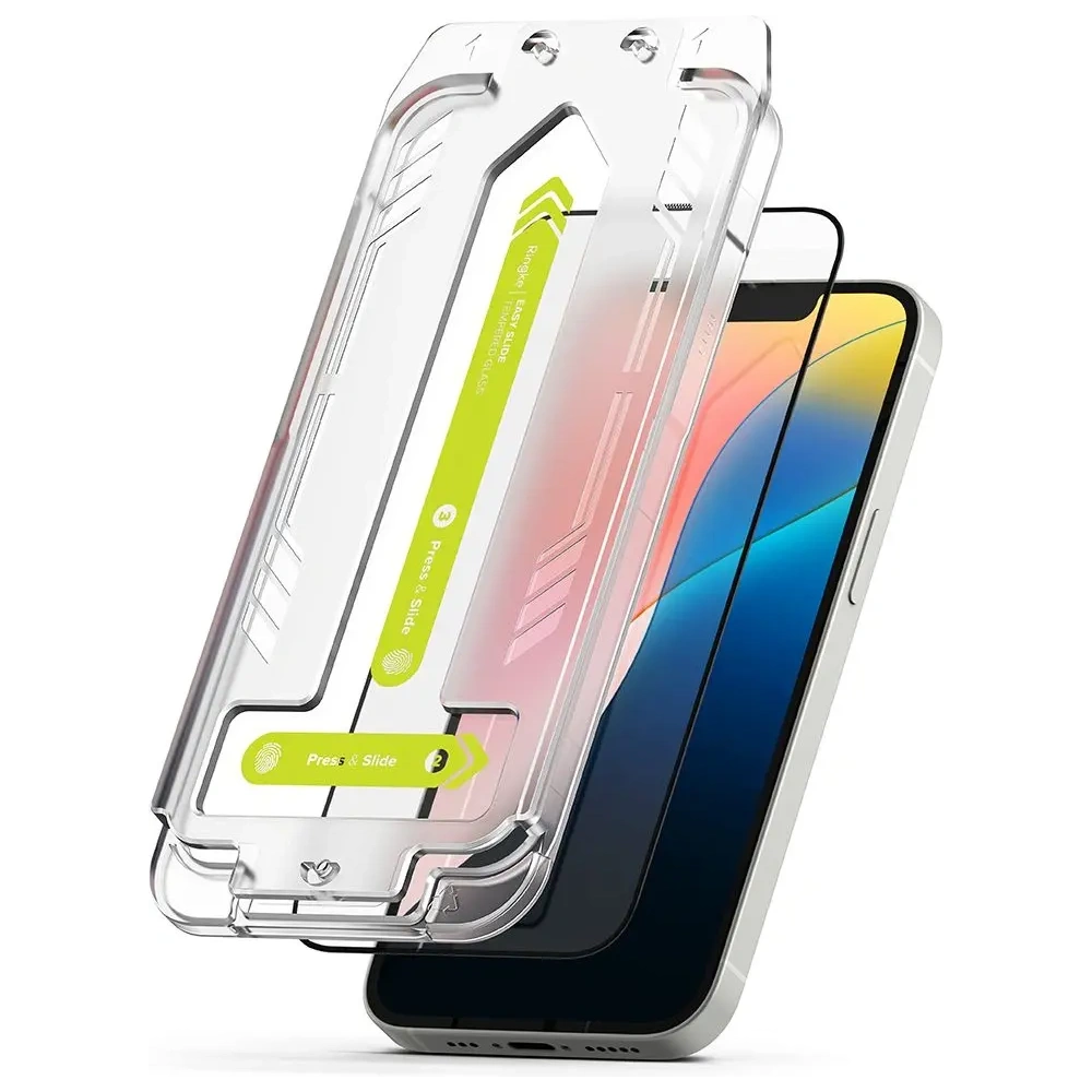 Szkło hartowane Ringke Easy Slide Apple iPhone 13 / 13 Pro / 14 / 16e Clear [2 PACK]