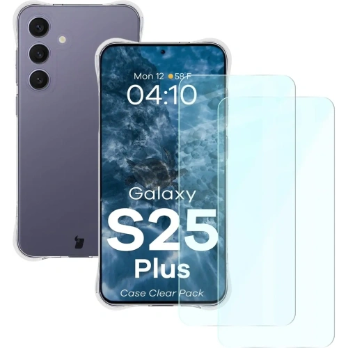 Kup Etui + 2x szkło na ekran Bizon Case Clear Pack do Samsung Galaxy S25+ Plus przezroczyste - BIZ8703 - {ean13} - Sklep Home Screen