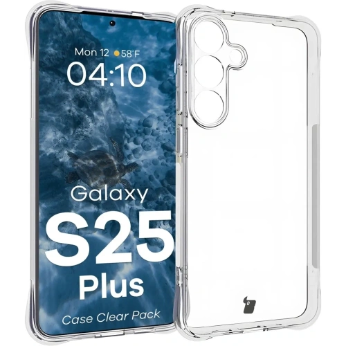 Kup Bizon Case Clear Pack husă + 2x sticlă de protecție Samsung Galaxy S25+ Plus clar - BIZ8703 - {ean13} - Sklep Home Screen