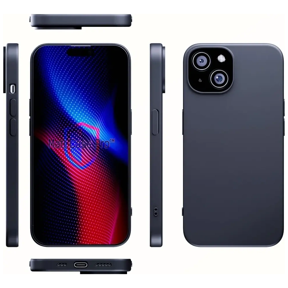 Etui 3MK Matt Case Pro do Apple iPhone 15 czarne