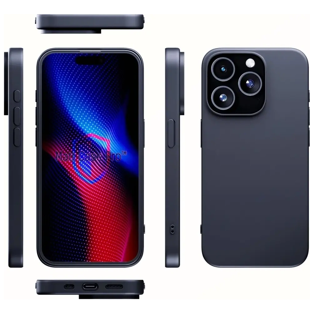 Etui 3MK Matt Case Pro do Apple iPhone 15 Pro czarne
